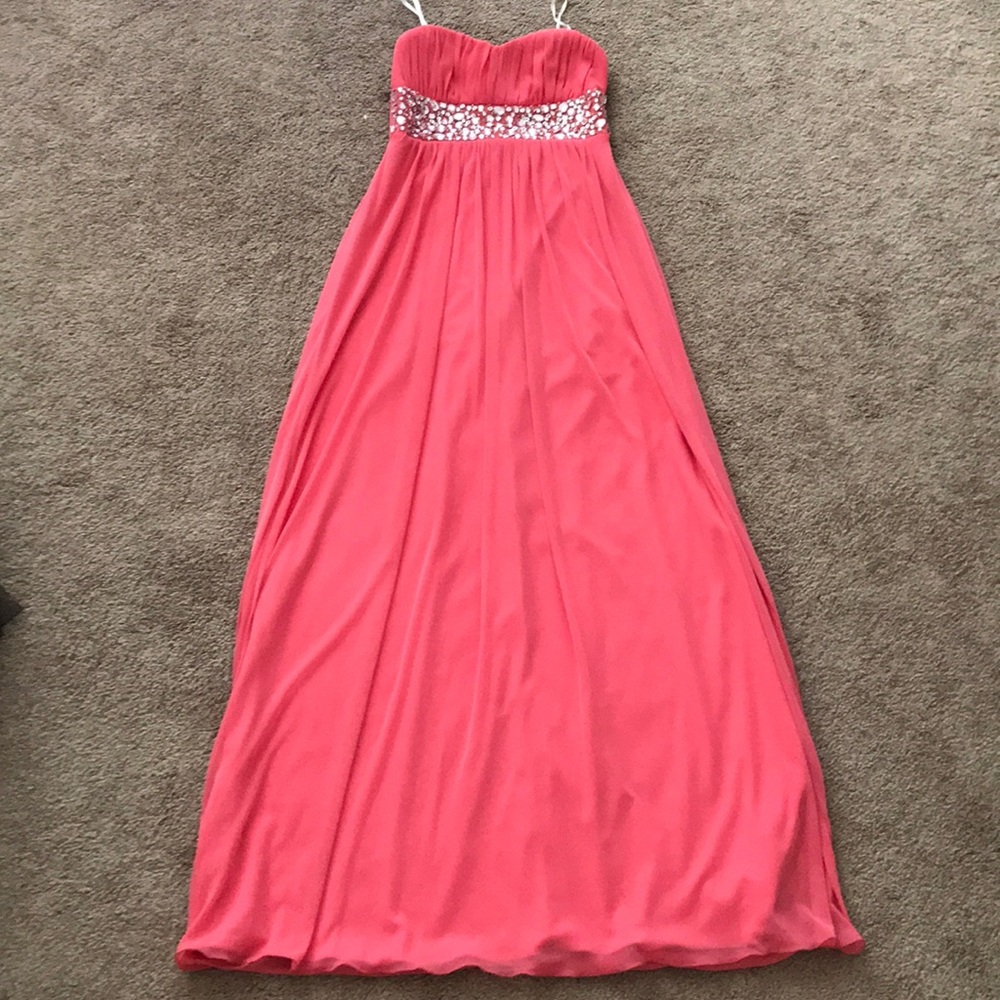 💫☁️Strapless Pink Prom Dress💫☁️